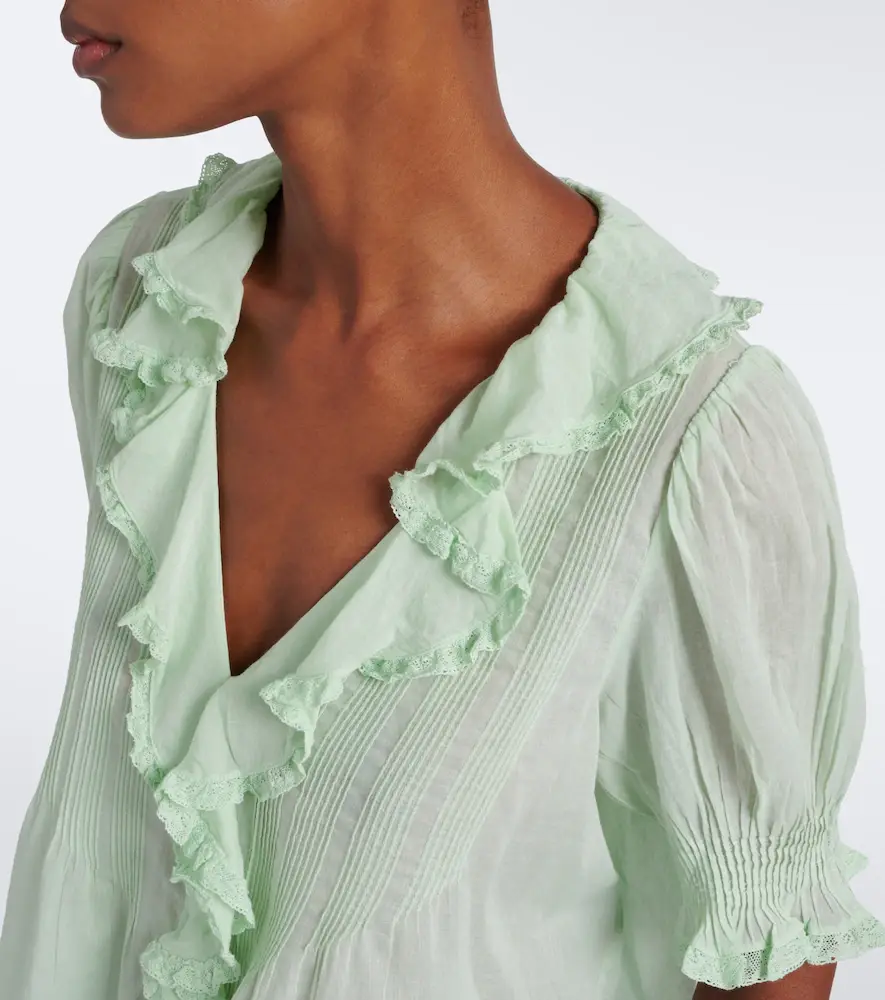 DÔEN Dôen Henri ruffled cotton top | Thumbnail 6 DÔEN Dôen Henri ruffled cotton top | Thumbnail 6