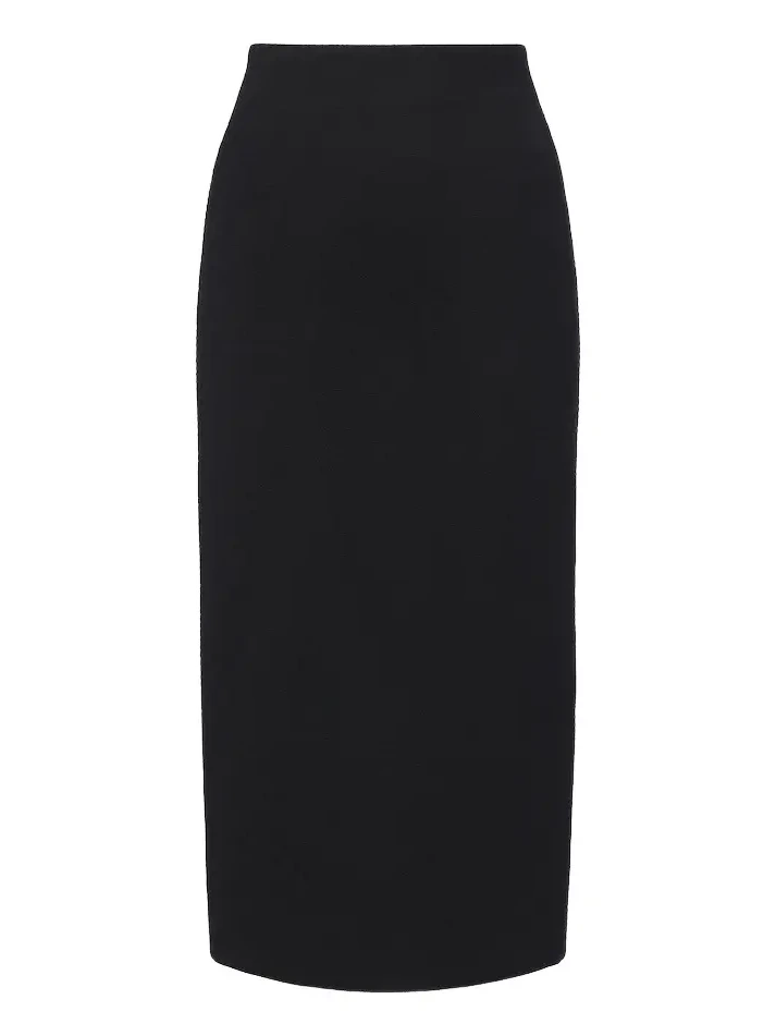 Wool-blend jersey pencil skirt Wool-blend jersey pencil skirt