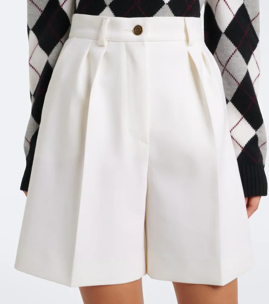 Max Mara Pleated wool-blend Bermuda shorts | Thumbnail 4