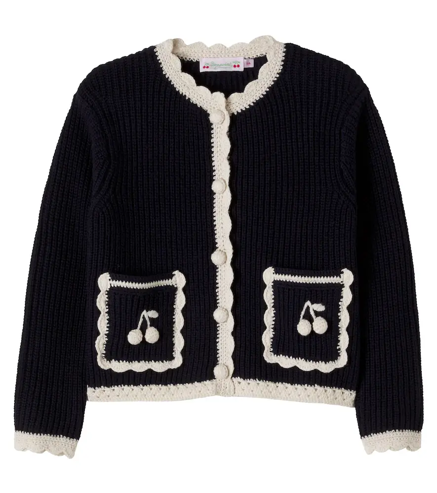 Marlys wool and cotton cardigan