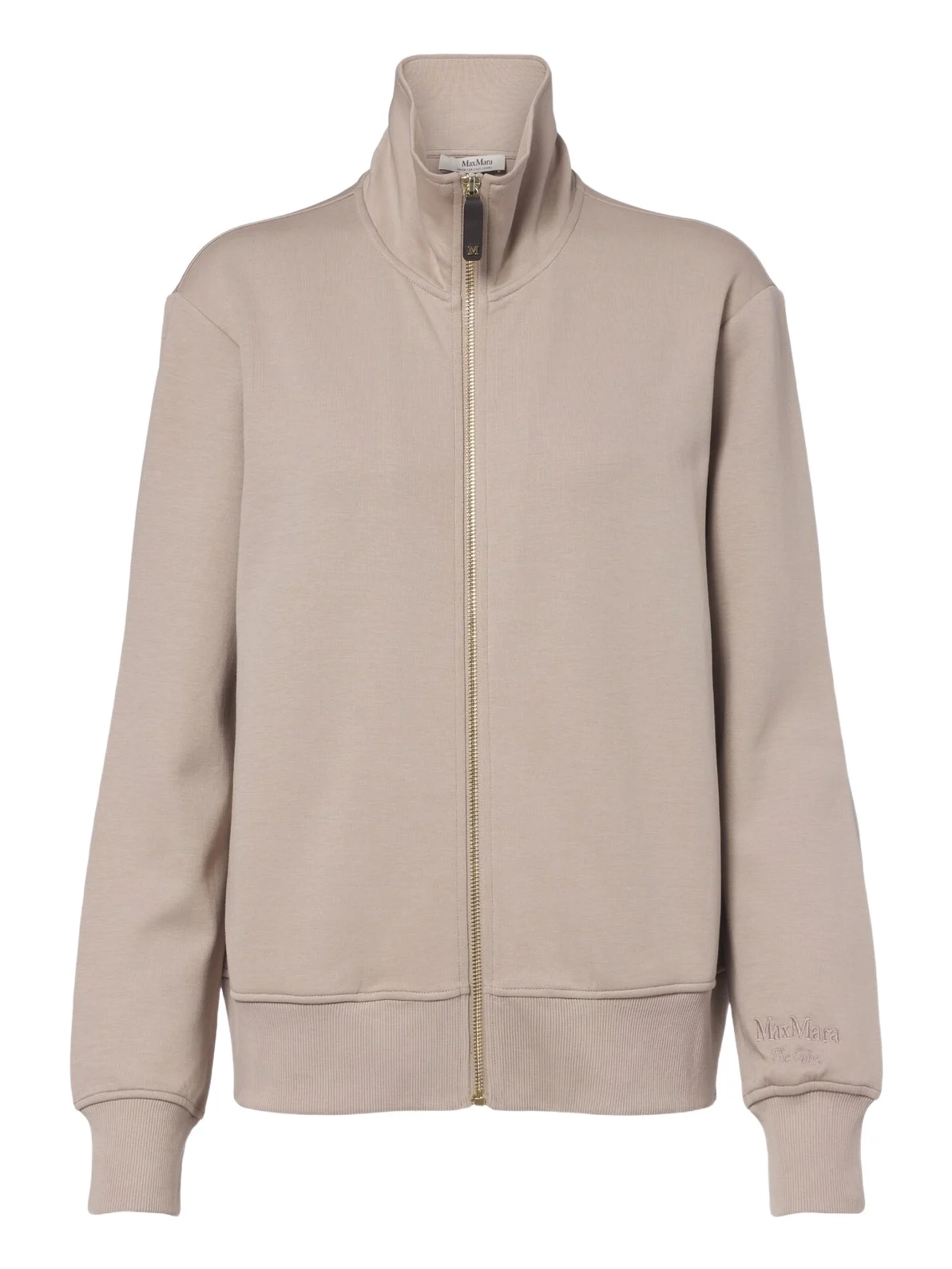 'S Max Mara Cotton-blend zip-up sweatshirt