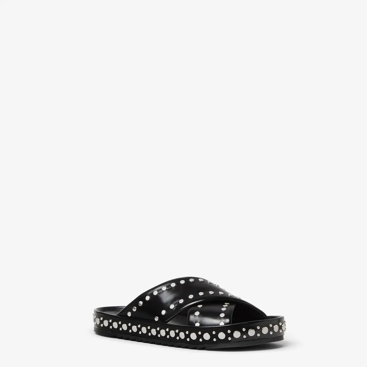 Fendi Double Leather Slides | Thumbnail 2 Fendi Double Leather Slides | Thumbnail 2