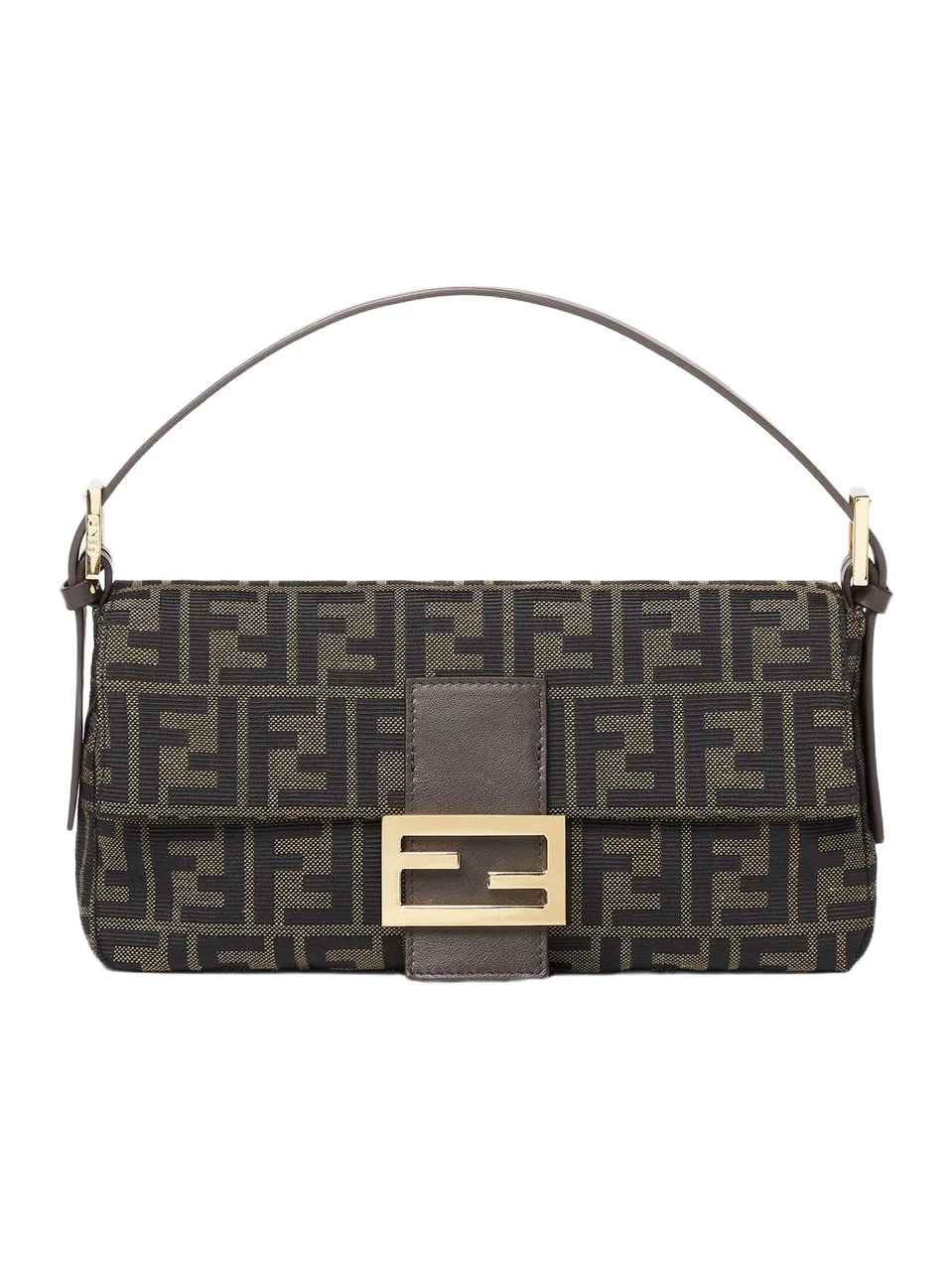 Fendi Baguette 26424 FF Zucca Jacquard Fabric Bag