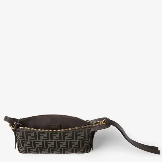 Fendi Zipper Top Small FF Zucca Jacquard Fabric Bag | Thumbnail 4 Fendi Zipper Top Small FF Zucca Jacquard Fabric Bag | Thumbnail 4