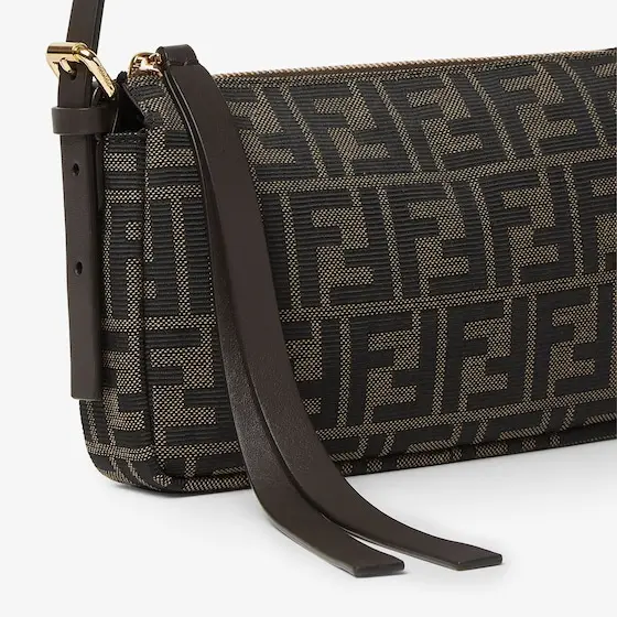 Fendi Zipper Top Small FF Zucca Jacquard Fabric Bag | Thumbnail 5 Fendi Zipper Top Small FF Zucca Jacquard Fabric Bag | Thumbnail 5
