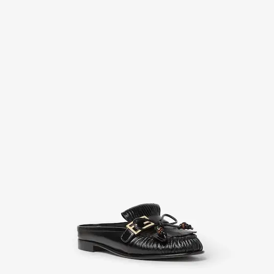 Fendi Rounded-toe sabots decorated with FF Baguette accessory | Thumbnail 2