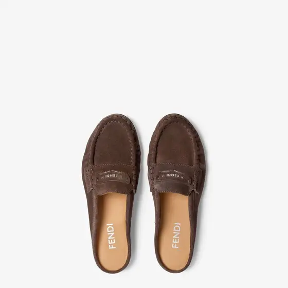 Fendi Moccasin-style sabots with rounded toe and soft gathers | Thumbnail 4 Fendi Moccasin-style sabots with rounded toe and soft gathers | Thumbnail 4