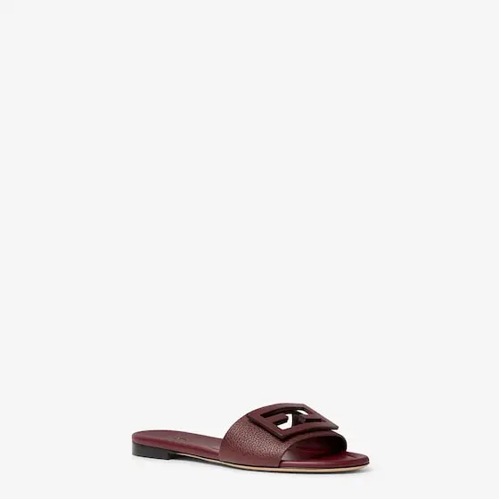 Fendi Tube Leather Slides | Thumbnail 2 Fendi Tube Leather Slides | Thumbnail 2