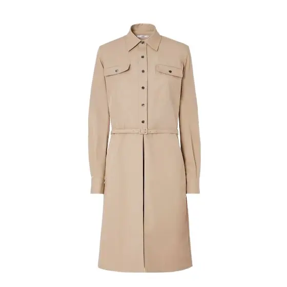 Fendi Shirt-style dress in trench gabardine | Image 1 Fendi Shirt-style dress in trench gabardine | Image 1