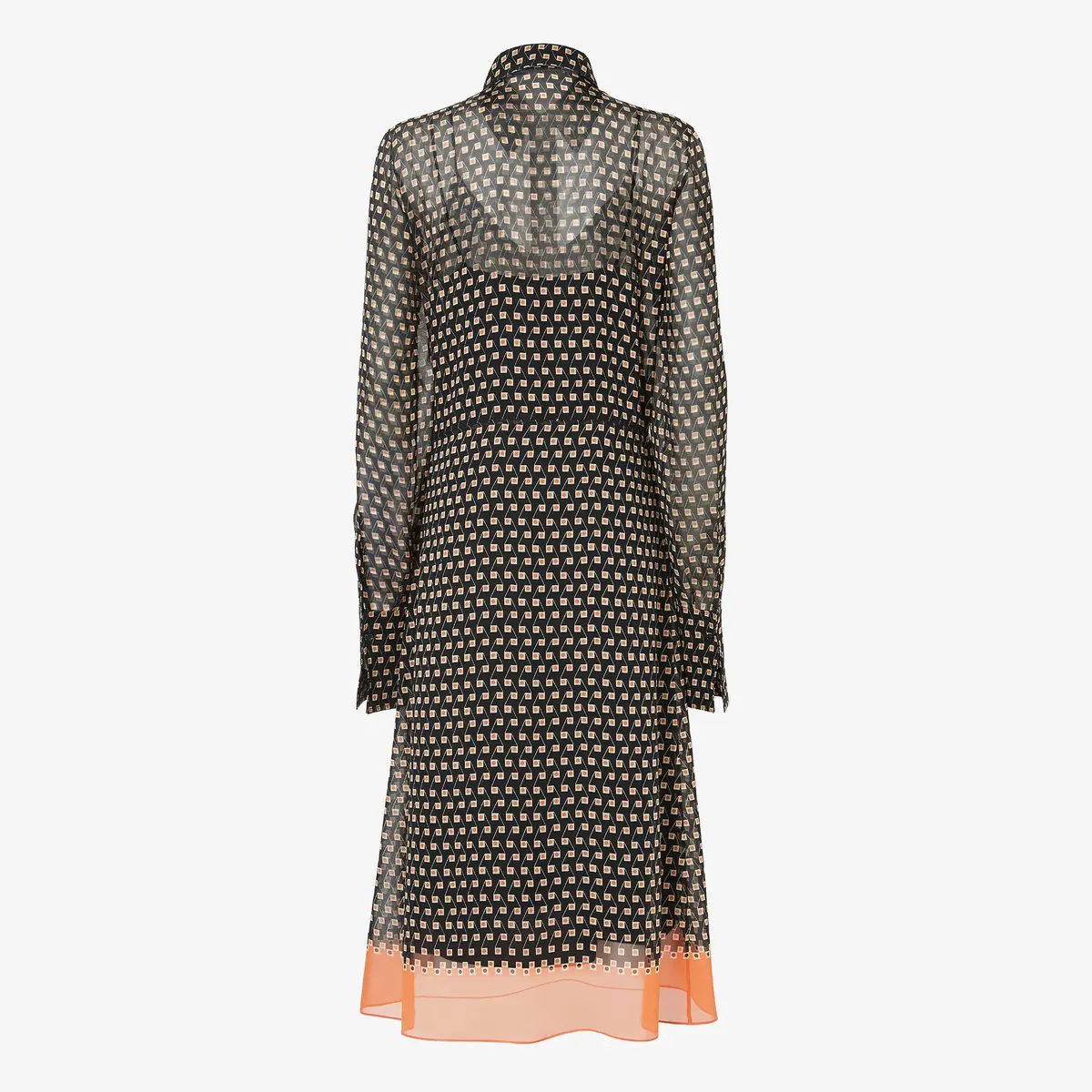 Fendi Printed Silk Dress | Thumbnail 2 Fendi Printed Silk Dress | Thumbnail 2