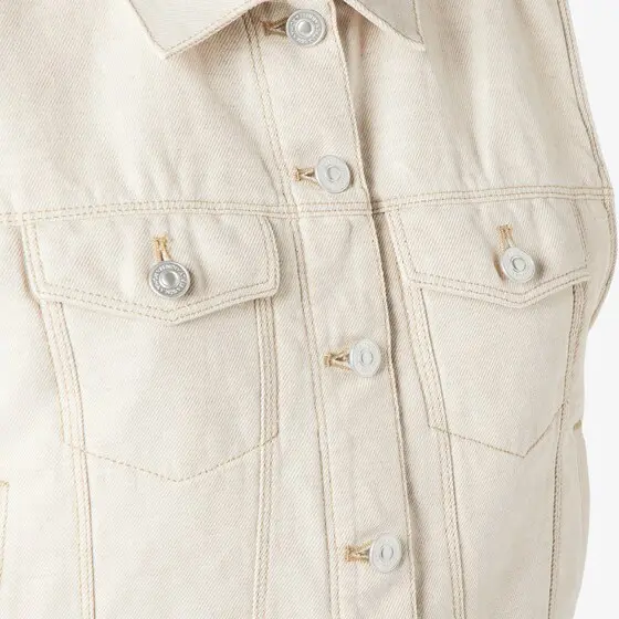 Fendi Short Selleria denim gilet in an organic cotton and linen | Thumbnail 3 Fendi Short Selleria denim gilet in an organic cotton and linen | Thumbnail 3