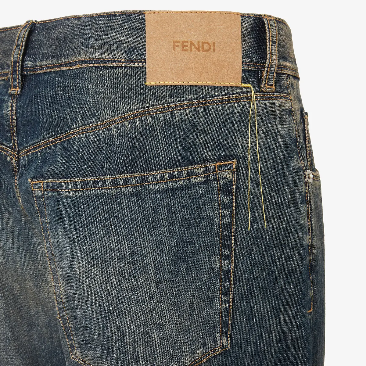 Fendi Regular-fit 5-pocket trousers, made of blue mid-weight | Thumbnail 3 Fendi Regular-fit 5-pocket trousers, made of blue mid-weight | Thumbnail 3