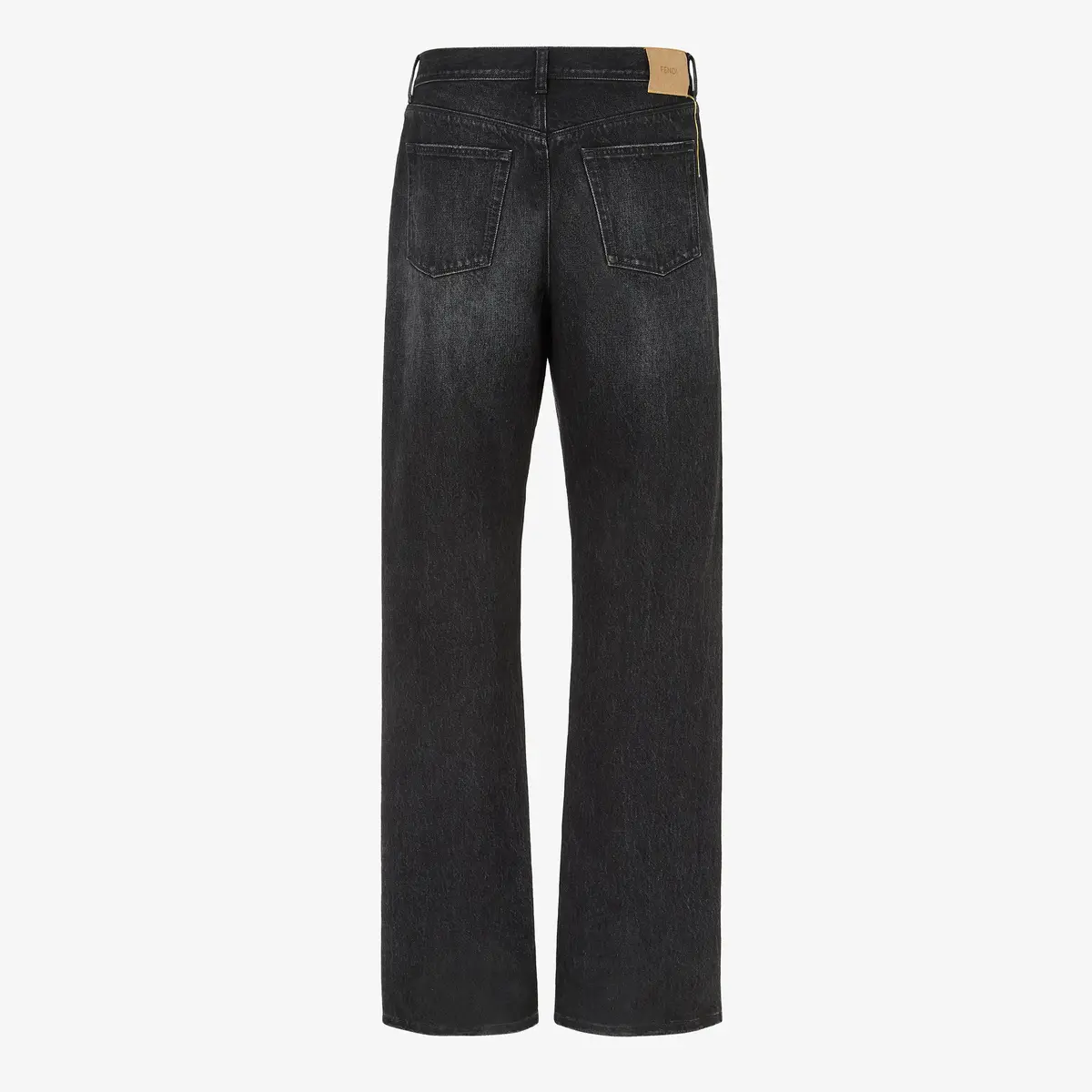 Fendi Regular-fit 5-pocket trousers made from black organic | Thumbnail 2 Fendi Regular-fit 5-pocket trousers made from black organic | Thumbnail 2