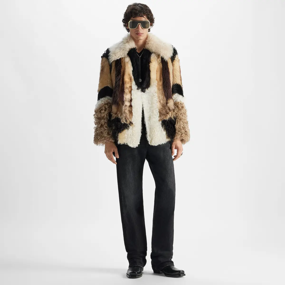 Fendi Regular-fit 5-pocket trousers made from black organic | Thumbnail 4 Fendi Regular-fit 5-pocket trousers made from black organic | Thumbnail 4