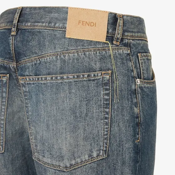 Fendi Washed Denim Pants | Thumbnail 3 Fendi Washed Denim Pants | Thumbnail 3