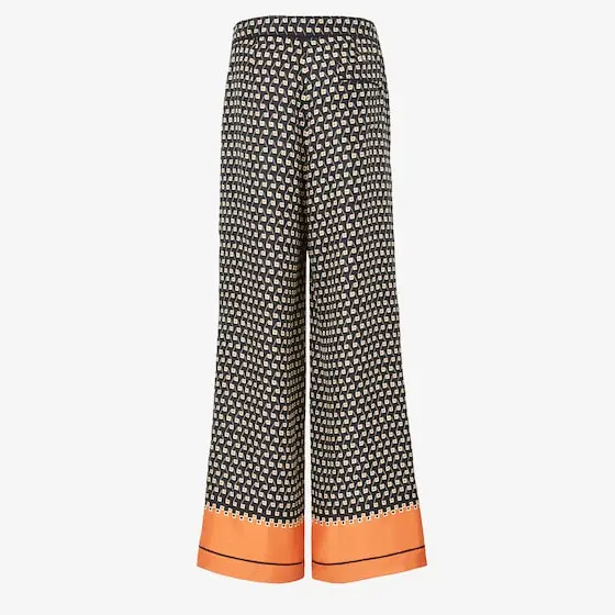 Fendi Printed Silk Pants | Thumbnail 2 Fendi Printed Silk Pants | Thumbnail 2