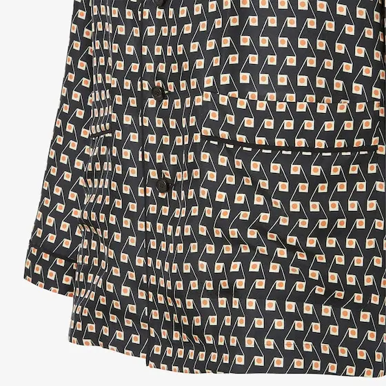 Fendi Flowing pyjama shirt made of silk georgette with | Thumbnail 3