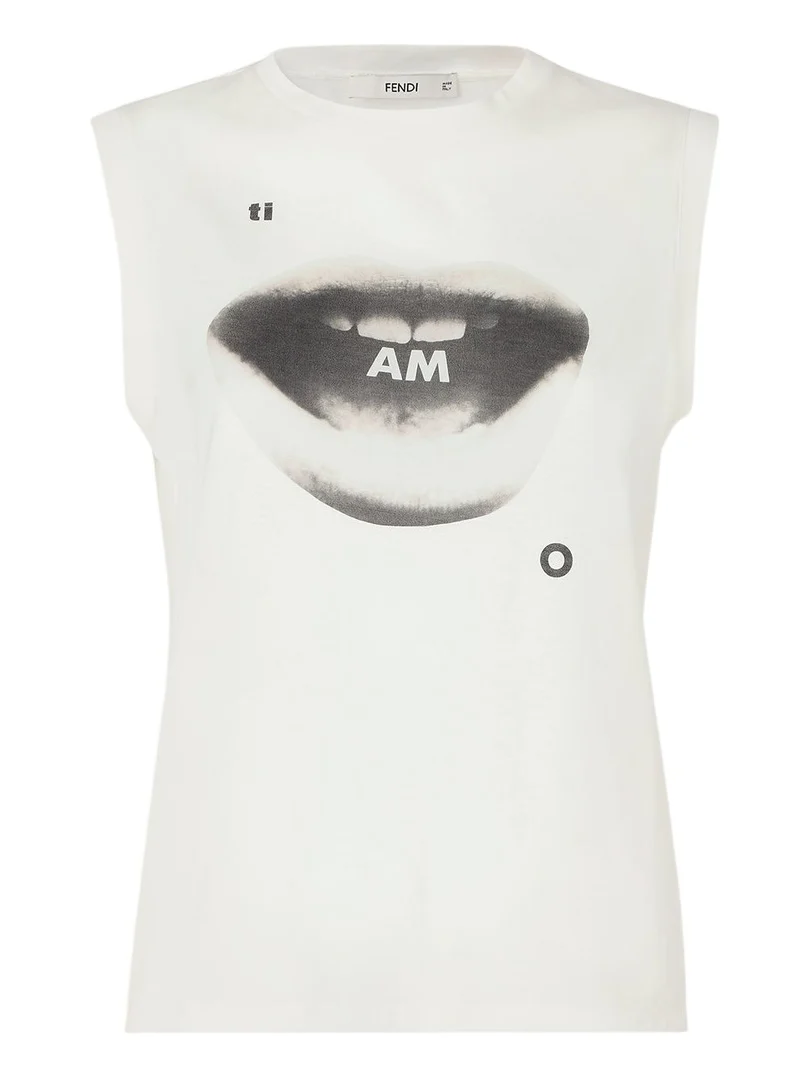 Jersey Top with Ti Amo Print Jersey Top with Ti Amo Print