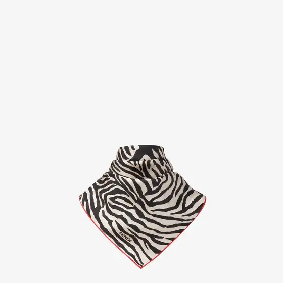 Fendi Square foulard decorated with an archival Tiger animalier | Thumbnail 3 Fendi Square foulard decorated with an archival Tiger animalier | Thumbnail 3