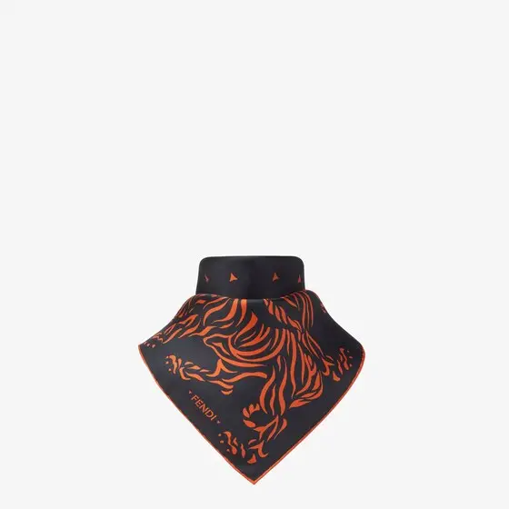 Fendi Silk Foulard with Tiger Print | Thumbnail 3