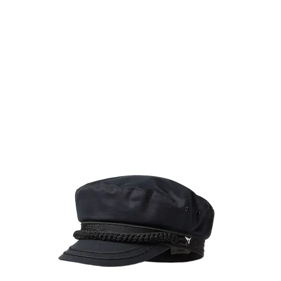 Sailor-style hat with a small semi-rigid visor, customised