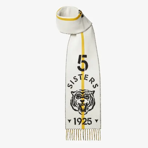 Fendi Double-sided long scarf with a jacquard weave that creates | Thumbnail 3