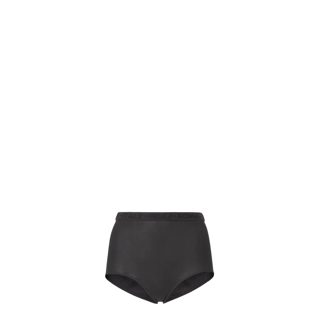 Fendi Fitted, high-waisted hipster shorts