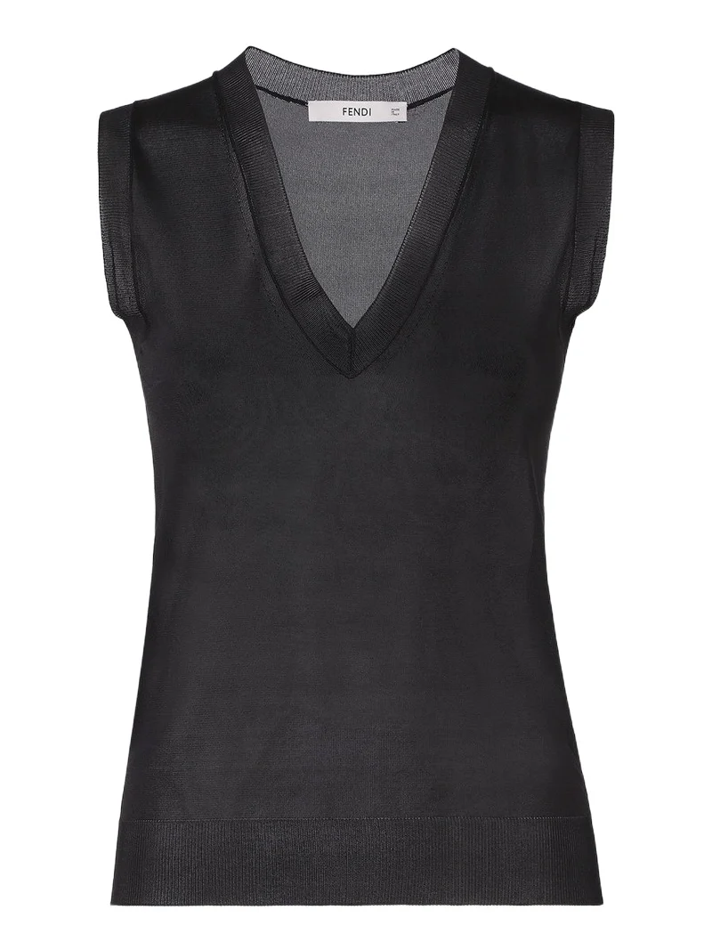 Fendi Silk Organza Sweater