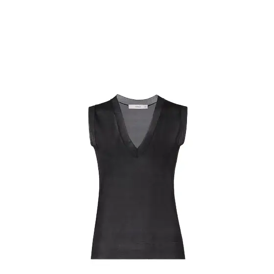Fendi V-neck, sleeveless fitted top | Image 1 Fendi V-neck, sleeveless fitted top | Image 1