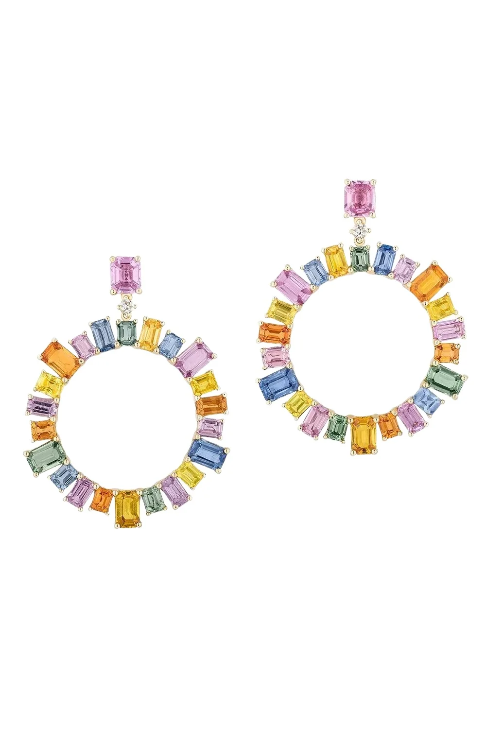 Sapphire Multi Limited Edition Hoop Earrings Sapphire Multi Limited Edition Hoop Earrings