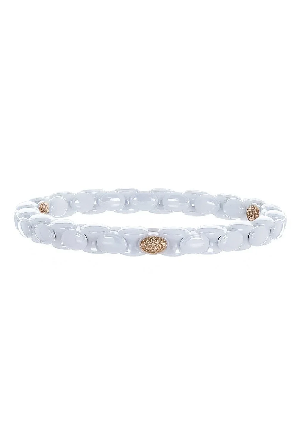 Three Diamond White Anaconda Bracelet Three Diamond White Anaconda Bracelet