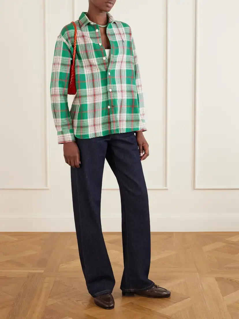 Polo Ralph Lauren Logo-embroidered Checked Cotton-twill Shirt | Thumbnail 2 Polo Ralph Lauren Logo-embroidered Checked Cotton-twill Shirt | Thumbnail 2