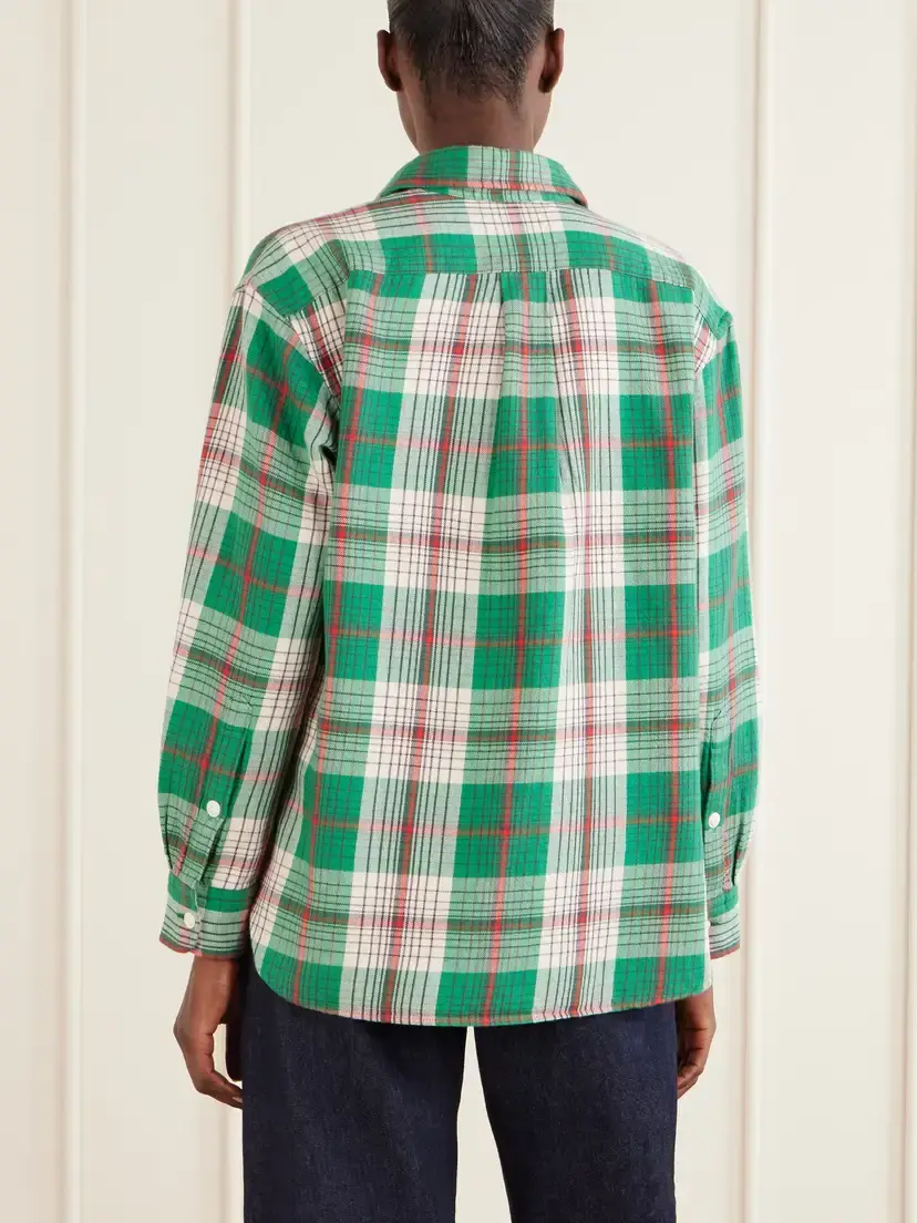 Polo Ralph Lauren Logo-embroidered Checked Cotton-twill Shirt | Thumbnail 4 Polo Ralph Lauren Logo-embroidered Checked Cotton-twill Shirt | Thumbnail 4