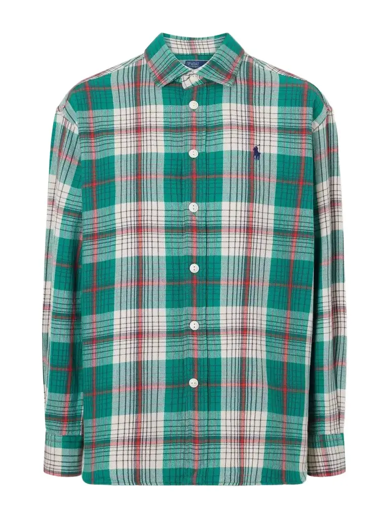 Polo Ralph Lauren Logo-embroidered Checked Cotton-twill Shirt | Image 1 Polo Ralph Lauren Logo-embroidered Checked Cotton-twill Shirt | Image 1