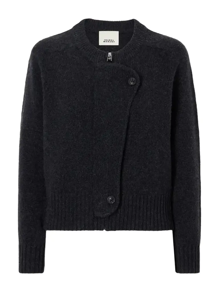 Isabel Marant Murielle Wool And Cashmere-blend Zip-up Cardigan | Image 1 Isabel Marant Murielle Wool And Cashmere-blend Zip-up Cardigan | Image 1