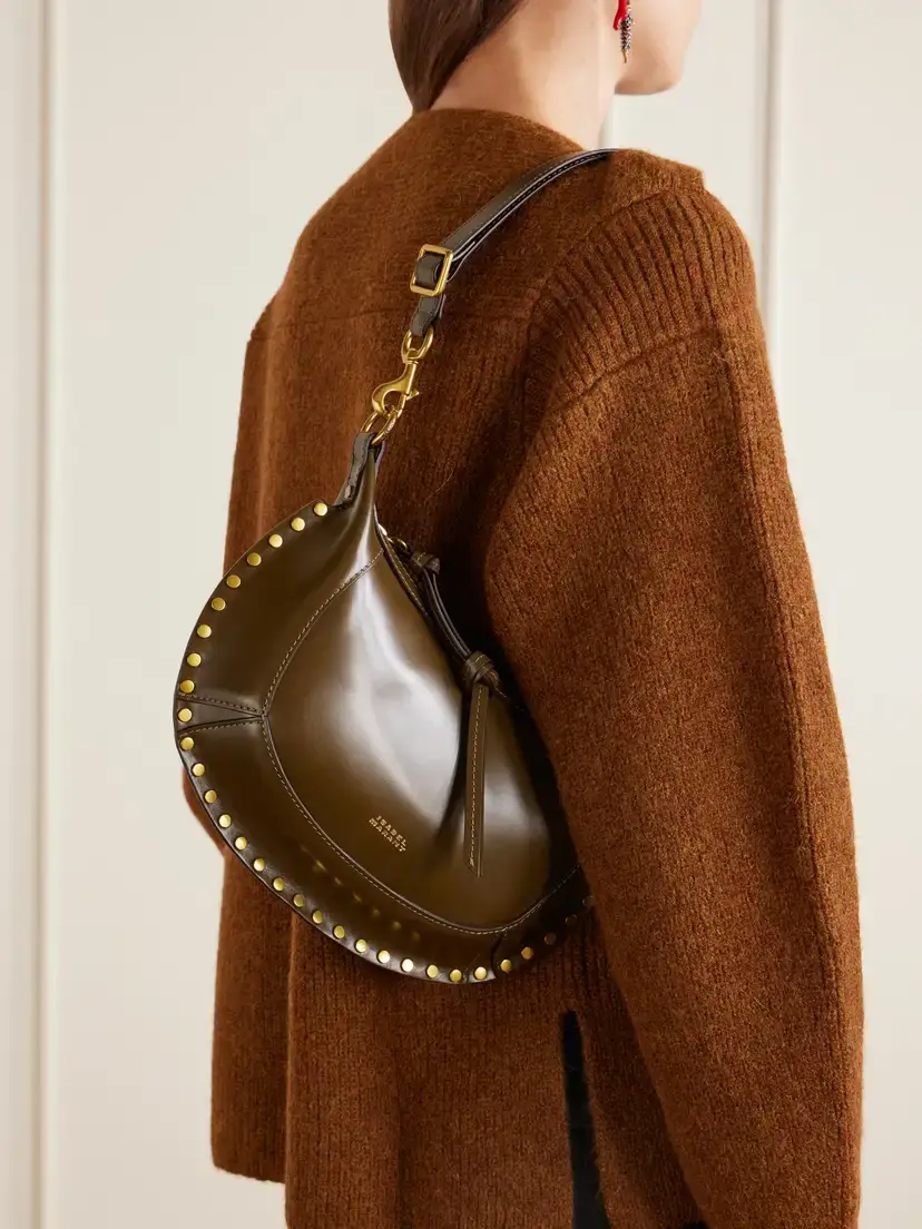 Isabel Marant Oskan Moon Studded Leather Shoulder Bag | Thumbnail 2 Isabel Marant Oskan Moon Studded Leather Shoulder Bag | Thumbnail 2