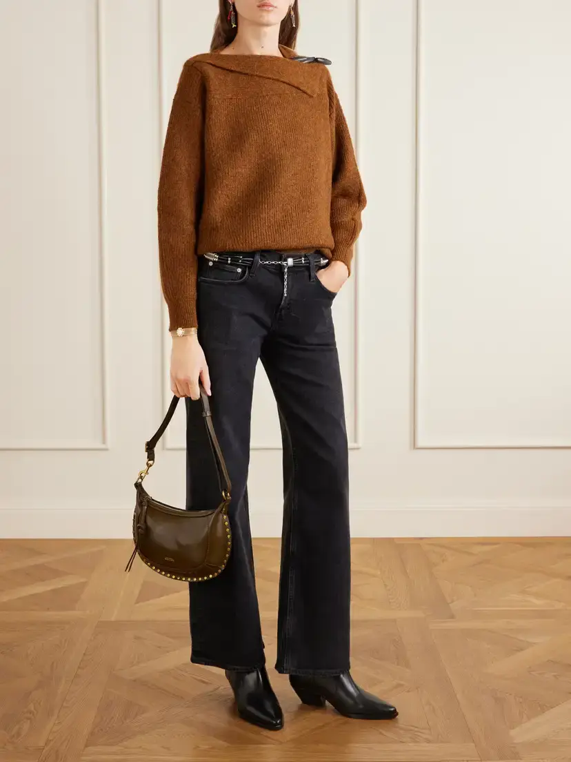 Isabel Marant Oskan Moon Studded Leather Shoulder Bag | Thumbnail 3 Isabel Marant Oskan Moon Studded Leather Shoulder Bag | Thumbnail 3