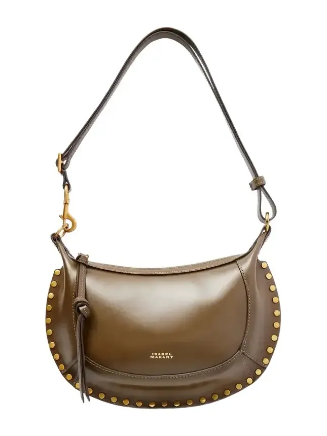 Oskan Moon Studded Leather Shoulder Bag Oskan Moon Studded Leather Shoulder Bag