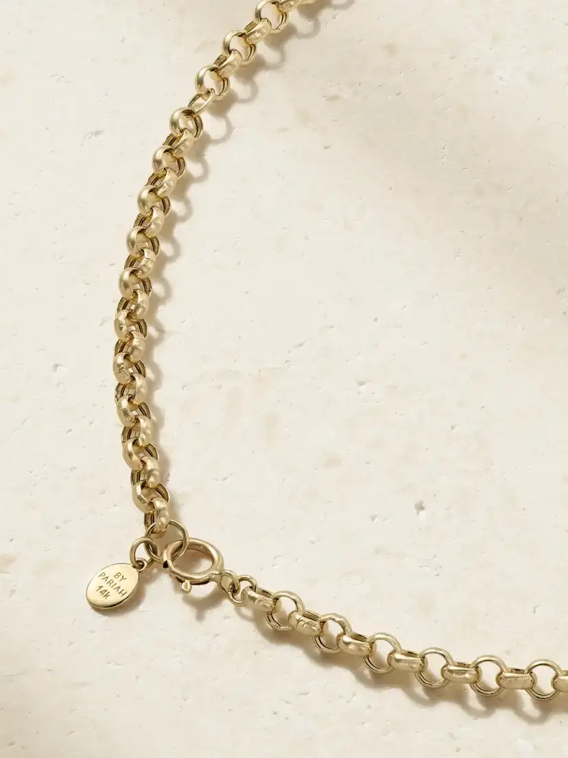 By Pariah Octagon 14-karat Recycled Gold, Smokey Quartz And Diamond Necklace - Brown | Thumbnail 3 By Pariah Octagon 14-karat Recycled Gold, Smokey Quartz And Diamond Necklace - Brown | Thumbnail 3