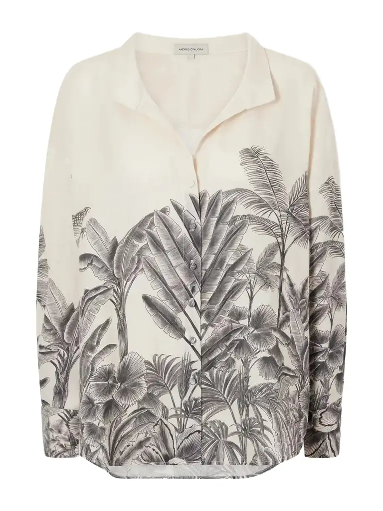 ANDRES OTALORA Cielos Lejanos Printed Linen Shirt | Image 1 ANDRES OTALORA Cielos Lejanos Printed Linen Shirt | Image 1