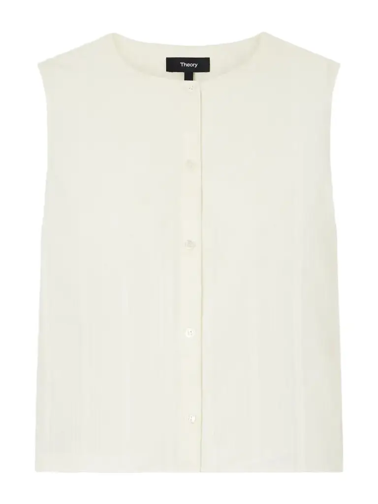 Striped Cotton-voile Tank Striped Cotton-voile Tank