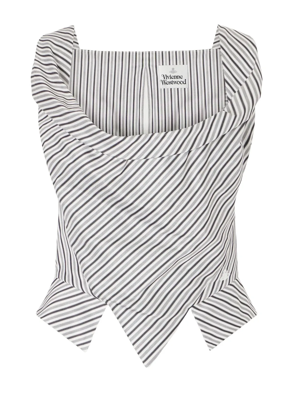 Sunday Asymmetric Striped Cotton-poplin Blouse Sunday Asymmetric Striped Cotton-poplin Blouse