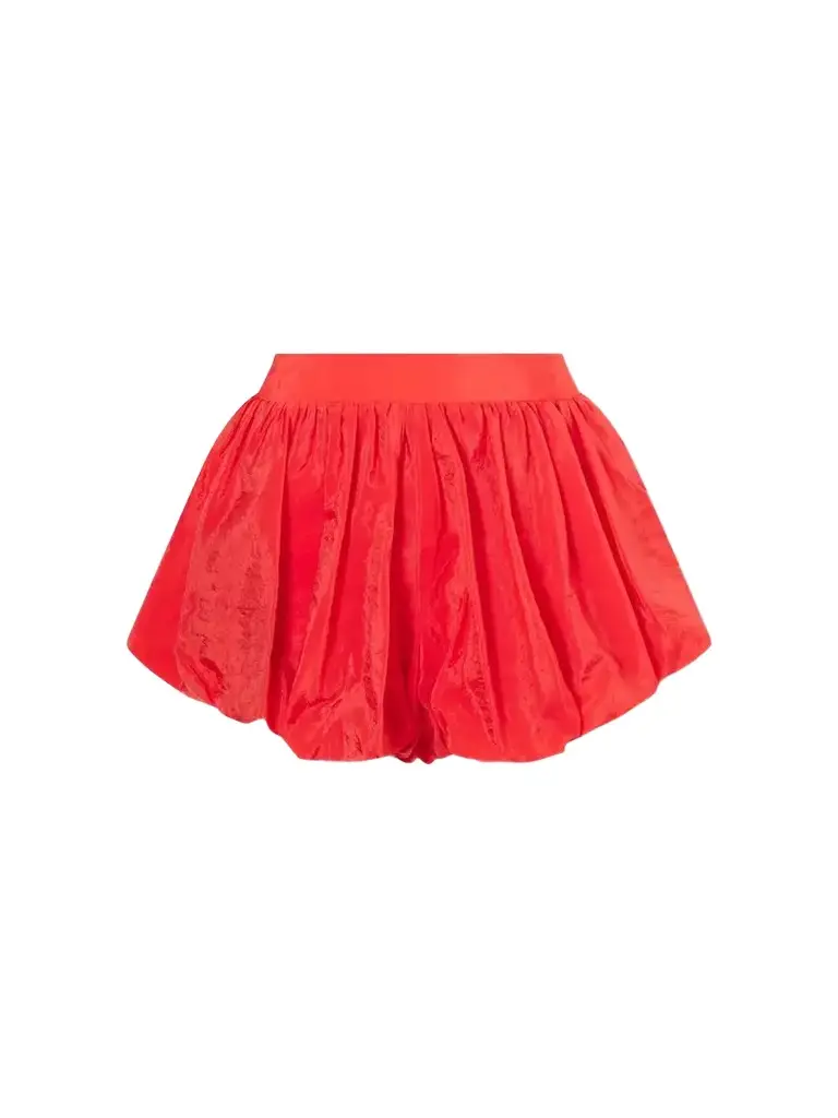 The Frankie Shop Alina Gathered Taffeta Shorts | Image 1 The Frankie Shop Alina Gathered Taffeta Shorts | Image 1