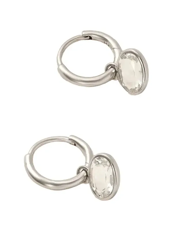 Orbit 14-karat Recycled White Gold Topaz Earrings Orbit 14-karat Recycled White Gold Topaz Earrings