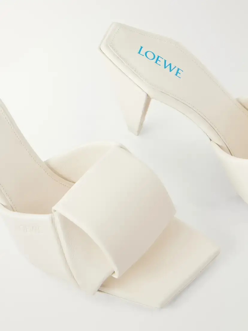 Loewe Origami Slide 85 Leather Sandals | Thumbnail 5 Loewe Origami Slide 85 Leather Sandals | Thumbnail 5
