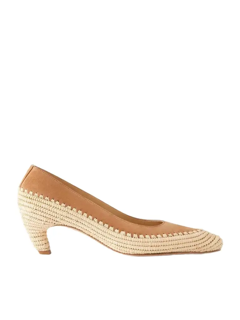 Gabriela Hearst Peggy 50 Crocheted Suede Pumps | Image 1 Gabriela Hearst Peggy 50 Crocheted Suede Pumps | Image 1