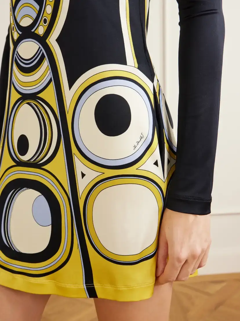 La DoubleJ Slinky Printed Jersey Mini Dress | Thumbnail 4