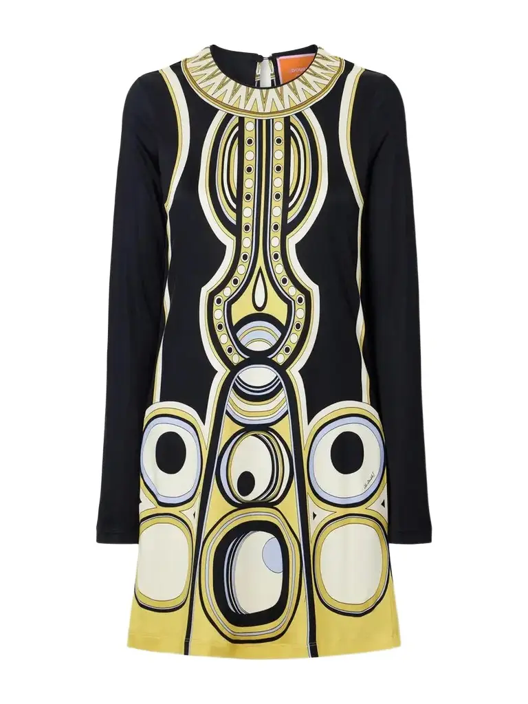 La DoubleJ Slinky Printed Jersey Mini Dress