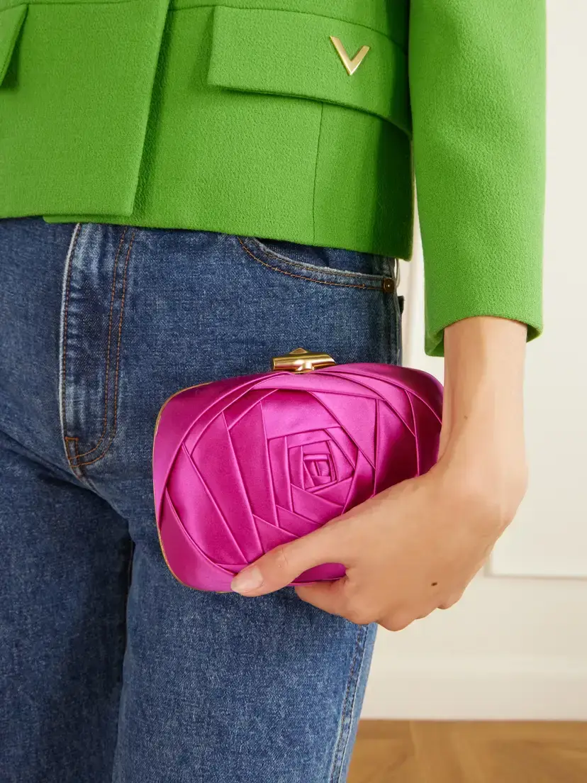 Roger Vivier Boite De Nuit Satin Clutch | Thumbnail 2