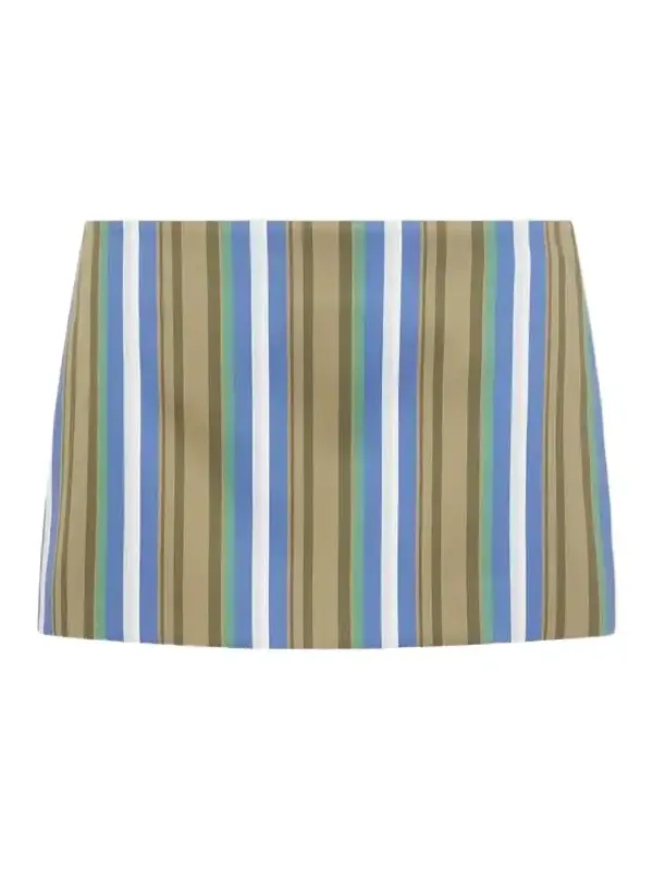 Hera Striped Cotton-poplin Mini Skirt Hera Striped Cotton-poplin Mini Skirt